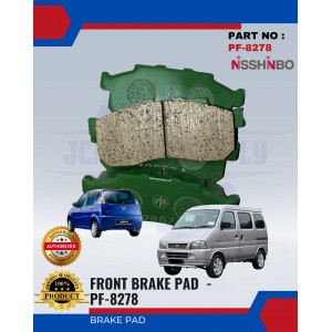 Front Disc Brake Pad (4pcs)-Suzuki 1.0-Naza Sutera-NISSHINBO-PF-9406