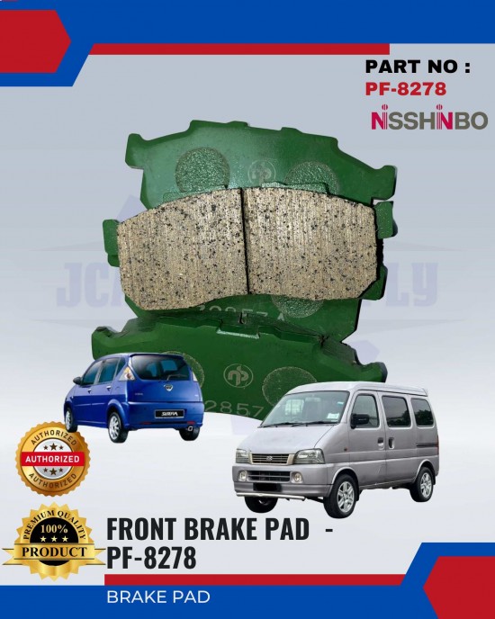 NISSHINBO FRONT DISC BRAKE PAD (4PCS) - SUZUKI 1.0 & NAZA SUTERA PF-9406 Brake System image