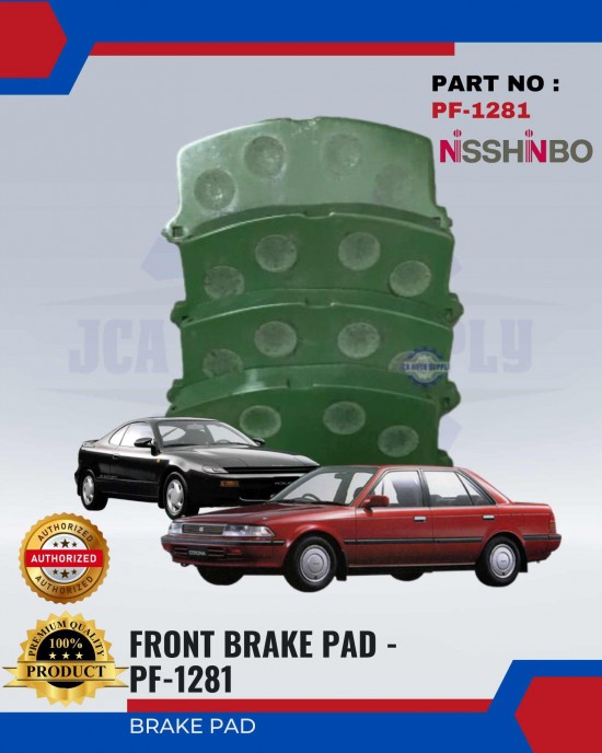 Toyota Corona ST171 - Celica ST182 - Celica Front Brake Pads - NISSHINBO - PF-1281 Brake System image