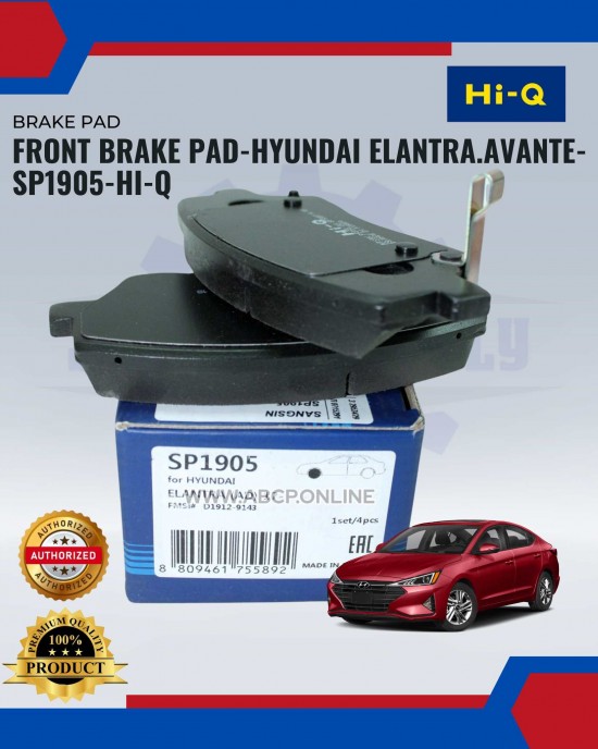 FRONT BRAKE PAD-HYUNDAI ELANTRA.AVANTE-SP1905-HI-Q Brake System image