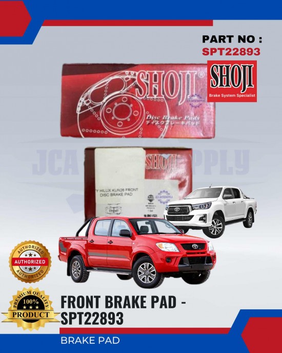 Toyota Hilux KUN26 Front Disc Brake Pads - SHOJI - SPT22893 Brake System image