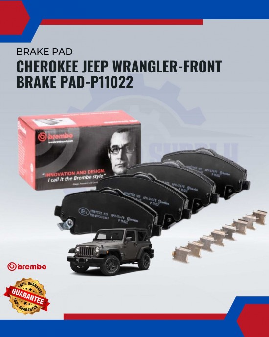 Showing image for Cherokee Jeep Wrangler-Front Brake Pad-P11022 Cherokee Jeep Wrangler-Front Brake Pad-P11022 Brake Pad image