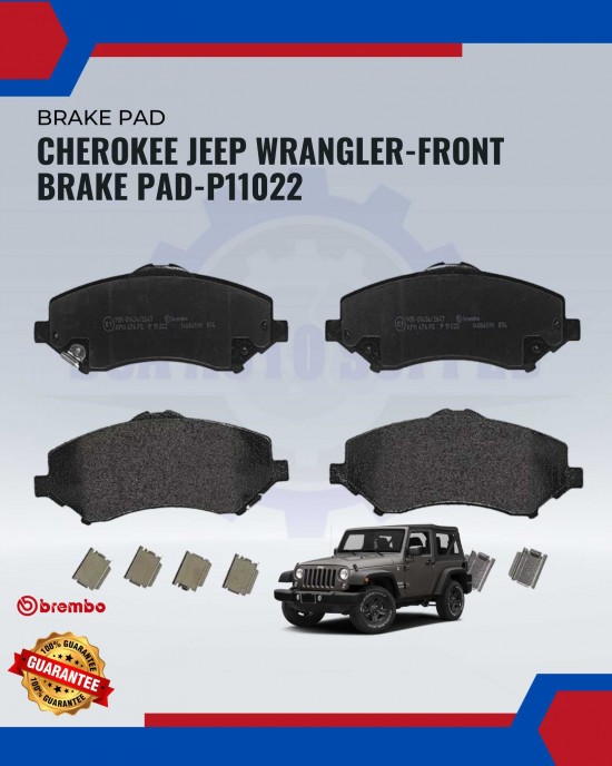 Showing image for Cherokee Jeep Wrangler-Front Brake Pad-P11022 Cherokee Jeep Wrangler-Front Brake Pad-P11022 Brake Pad image