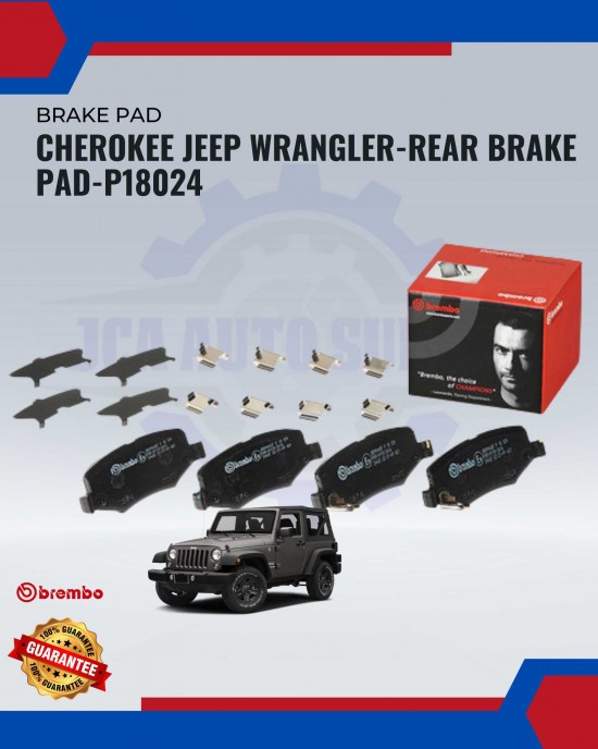 Showing image for Cherokee Jeep Wrangler-Rear Brake Pad-P18024 Cherokee Jeep Wrangler-Rear Brake Pad-P18024 Brake Pad image