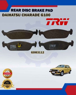 Daihatsu Charade G100-Rear Disc Brake Pad-TRW-GDB3112