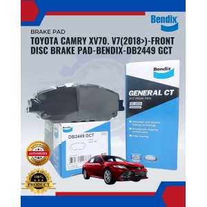 Toyota Camry XV70. V7(2018>)-Front Disc Brake Pad-BENDIX-DB2449 GCT