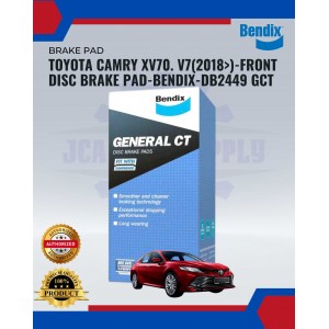 Toyota Camry XV70. V7(2018>)-Front Disc Brake Pad-BENDIX-DB2449 GCT