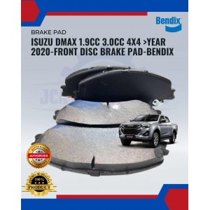 Isuzu Dmax 1.9cc 3.0cc 4x4 >Year 2020-Front Disc Brake Pad-Bendix-DB2533 GCT