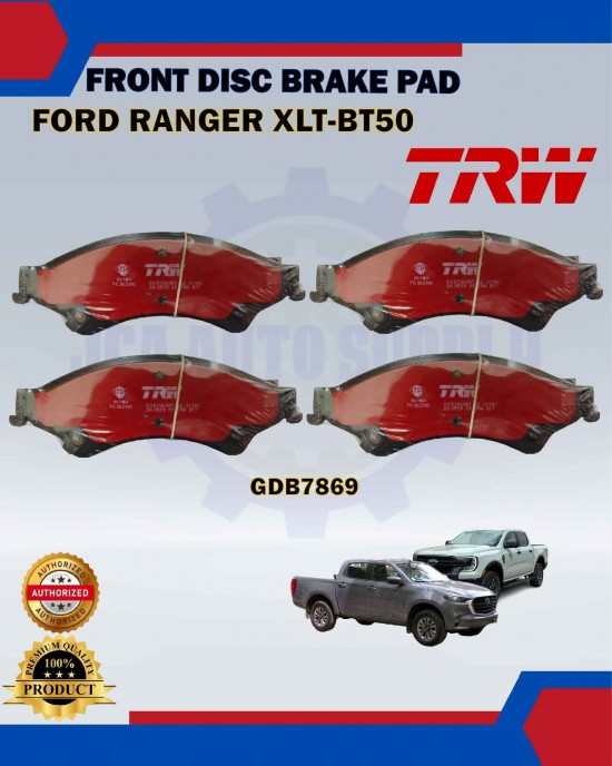 Showing image for Ford Ranger XLT-BT50-Front Disc Brake Pad-TRW-GDB7869DT Ford Ranger XLT-BT50-Front Disc Brake Pad-TRW-GDB7869DT Brake Pad image