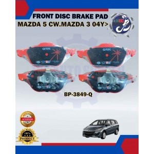 Front Disc Brake Pad Set-Mazda 5 CW 06Y>-PREMACY 06Y>-MAZDA 3 04Y>-QHUK-BP-3849-Q