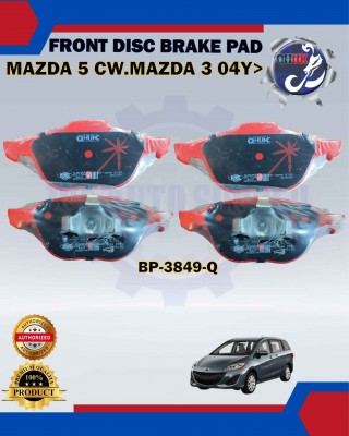 Front Disc Brake Pad Set-Mazda 5 CW 06Y>-PREMACY 06Y>-MAZDA 3 04Y>-QHUK-BP-3849-Q