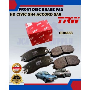 Honda City SX8-Accord SA6-SA6Y-Civic SH4-Front Disc Brake Pad-TRW-GDB358