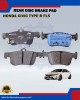 Honda Civic Type R FL5-Rear Disc Brake Pad-HONDA-43022-T60-A01 Brake Pad image
