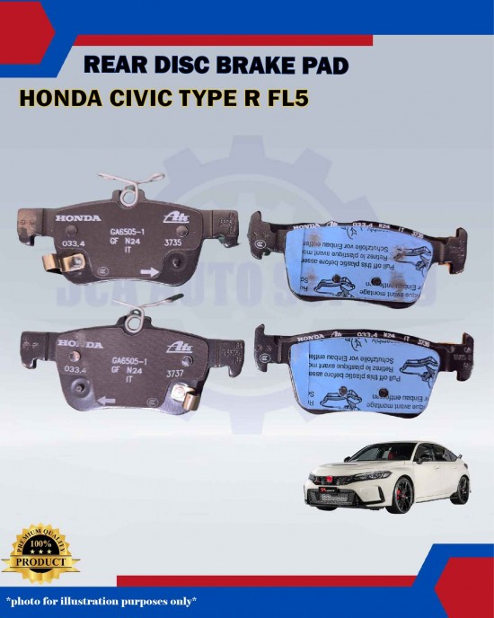 Honda Civic Type R FL5-Rear Disc Brake Pad-HONDA-43022-T60-A01 Brake Pad image