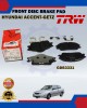 Showing image for Hyundai Accent-Avante-Getz-Front Disc Brake Pad-TRW-GDB3331 Hyundai Accent-Avante-Getz-Front Disc Brake Pad-TRW-GDB3331 Brake Pad image