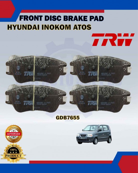 Hyundai Inokom Atos-Front Disc Brake Pad-TRW-GDB7655 Brake Pad image