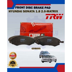 Hyundai Sonata 1.8cc 2.0cc-Matrix-Avante-Front Disc Brake Pad-TRW-GDB895