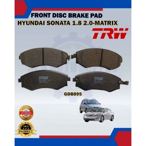 Hyundai Sonata 1.8cc 2.0cc-Matrix-Avante-Front Disc Brake Pad-TRW-GDB895