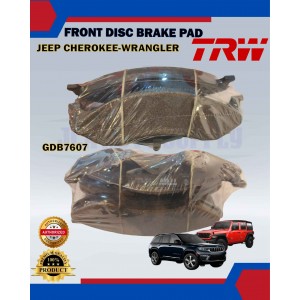 Jeep Cherokee-Wrangler-Grand Cherokee-Front Disc Brake Pad-TRW-GDB7607