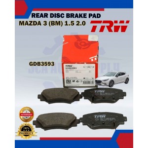 Mazda 3-Rear Disc Brake Pad-TRW-GDB3593