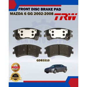 Mazda 6 GG-Front Disc Brake Pad-TRW-GDB3310