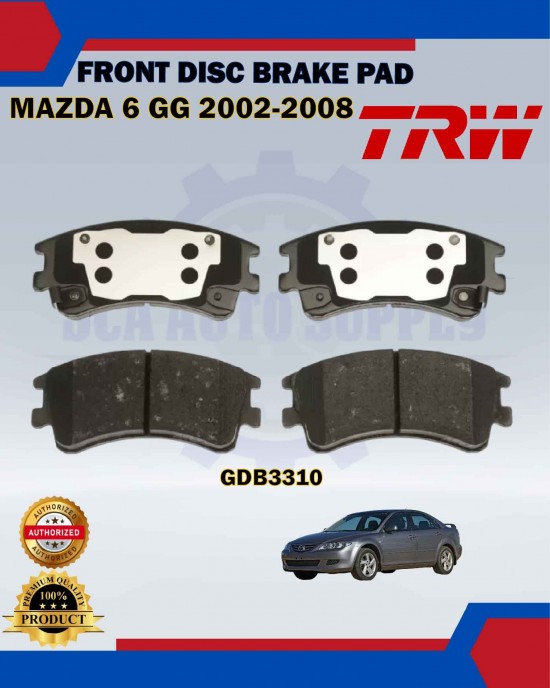Mazda 6 GG-Front Disc Brake Pad-TRW-GDB3310 Brake Pad image