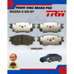 Mazda 6 GG-GY-Front Disc Brake Pad-TRW-GDB3309