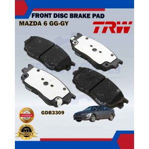 Mazda 6 GG-GY-Front Disc Brake Pad-TRW-GDB3309