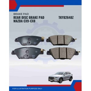 Rear Disc Brake Pad Set-Mazda CX9-CX8-TKY82648Z Rear Disc Brake Pad Set-Mazda CX9-CX8-TKY82648Z