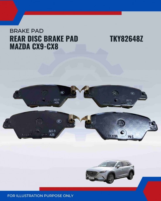Rear Disc Brake Pad Set-Mazda CX9-CX8-TKY82648Z