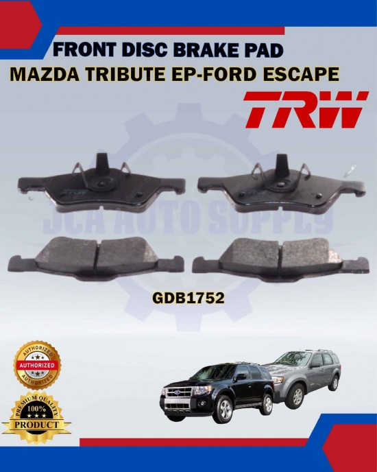 Showing image for Mazda Tribute EP-Ford Escape-Front Disc Brake Pad-TRW-GDB1752 Mazda Tribute EP-Ford Escape-Front Disc Brake Pad-TRW-GDB1752 Brake Pad image
