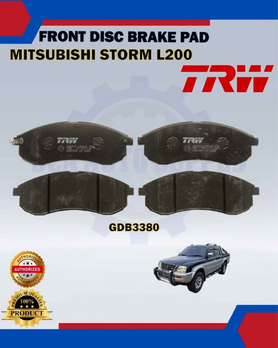 Showing image for Mitsubishi Storm L200 3.0CC Front Disc Brake Pad-TRW-GDB3380 Mitsubishi Storm L200 3.0CC Front Disc Brake Pad-TRW-GDB3380 Brake Pad image
