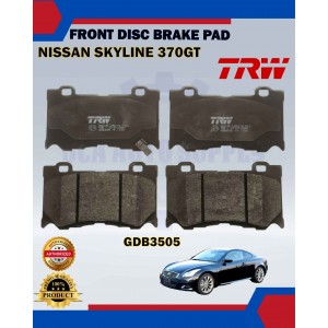 Nissan Skyline 370GT-Infiniti Q50 Q60 Q70-Front Disc Brake Pad-TRW-GDB3505