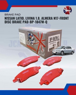 Nissan Latio. Livina 1.8. Almera N17-Front Disc Brake Pad-BP-1847M-Q