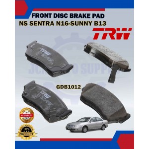 Nissan Sentra N16 1.6CC-Sunny B13-Front Disc Brake Pad-TRW-GDB1012