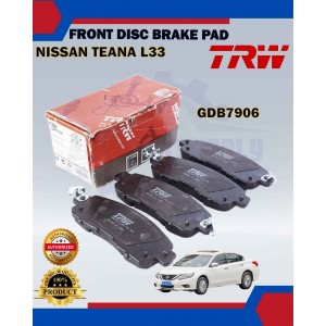 Nissan Teana L33-Slyphy B18-Front Disc Brake Pad-TRW-GDB7906