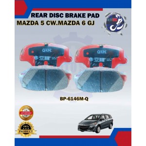 Rear Disc Brake Pad Set-Mazda 5 CW-Mazda 6 GJ-Mitsubishi ASX 10Y>-QHUK-BP-6146M-Q