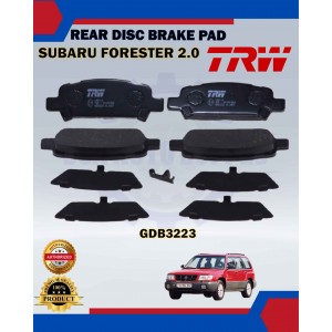 Subaru Forester SF SG-Impreza-Legacy-Rear Disc Brake Pad-TRW-GDB3223