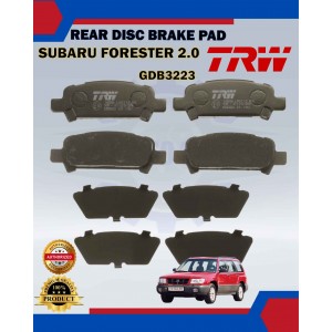 Subaru Forester SF SG-Impreza-Legacy-Rear Disc Brake Pad-TRW-GDB3223