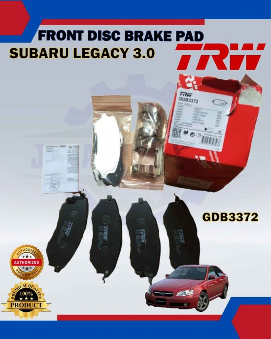 Showing image for Subaru Forester SJG-Impreza-Legacy-Front Disc Brake Pad-TRW-GDB3372 Subaru Forester SJG-Impreza-Legacy-Front Disc Brake Pad-TRW-GDB3372 Brake Pad image