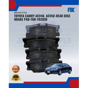 Toyota Camry ACV40. ACV50-Rear Disc Brake Pad-FBK-FD2839