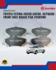 Toyota Estima ACR50.GSR50. Alphard-Front Disc Brake Pad-P83099N Brake Pad image