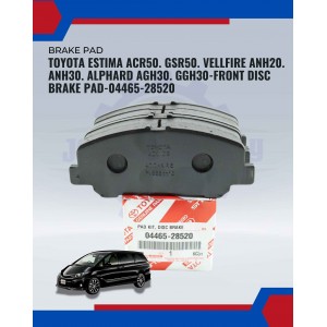Toyota Estima ACR50. GSR50. Vellfire ANH20. ANH30. Alphard AGH30. GGH30-Front Disc Brake Pad-04465-28520