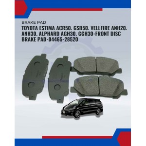 Toyota Estima ACR50. GSR50. Vellfire ANH20. ANH30. Alphard AGH30. GGH30-Front Disc Brake Pad-04465-28520 Toyota Estima ACR50. GSR50. Vellfire ANH20. ANH30. Alphard AGH30. GGH30-Front Disc Brake Pad-04465-28520