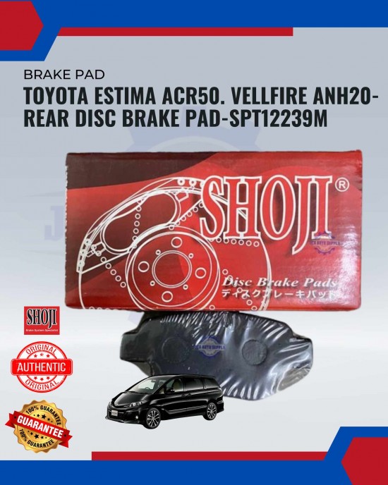 Rear Brake Pad-Toyota Estima-Alphard-SHOJI-SPT12239M Brake System image