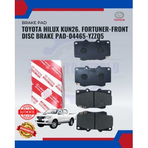 Toyota Hilux KUN25 - Fortuner Front Brake Pads-Toyota-04465-YZZQ5