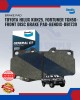 Front Disc Brake Pad-Toyota Hilux Kun25-Fortuner-BENDIX-DB1739 Brake System image