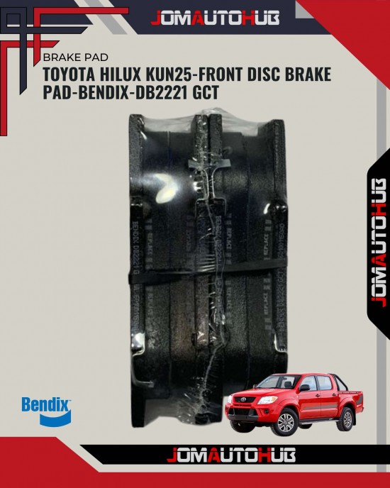 Front Brake Pads-TOYOTA-Hilux Kun2510-AKEBONO-DB2221 GCT image