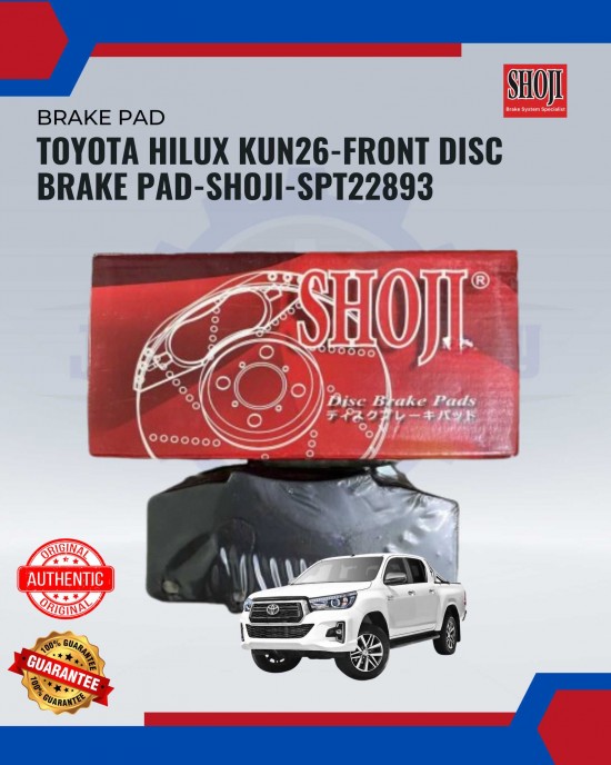 Front Disc Brake Pad-Toyota Hilux Kun26-SHOJI-SPT22893 Brake System image