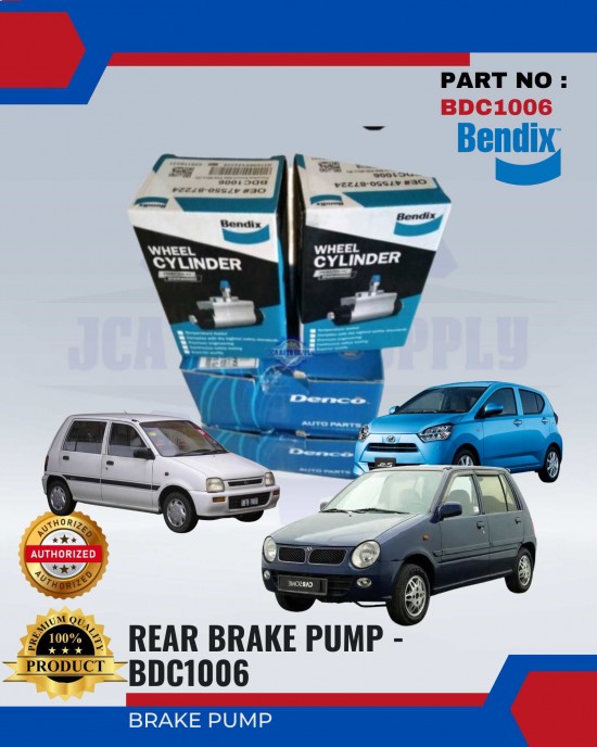 Perodua Kancil 660 - Kancil 850 - Daihatsu Mira Rear Brake Pump (LH/RH) - BENDIX - BDC1006 Brake System image